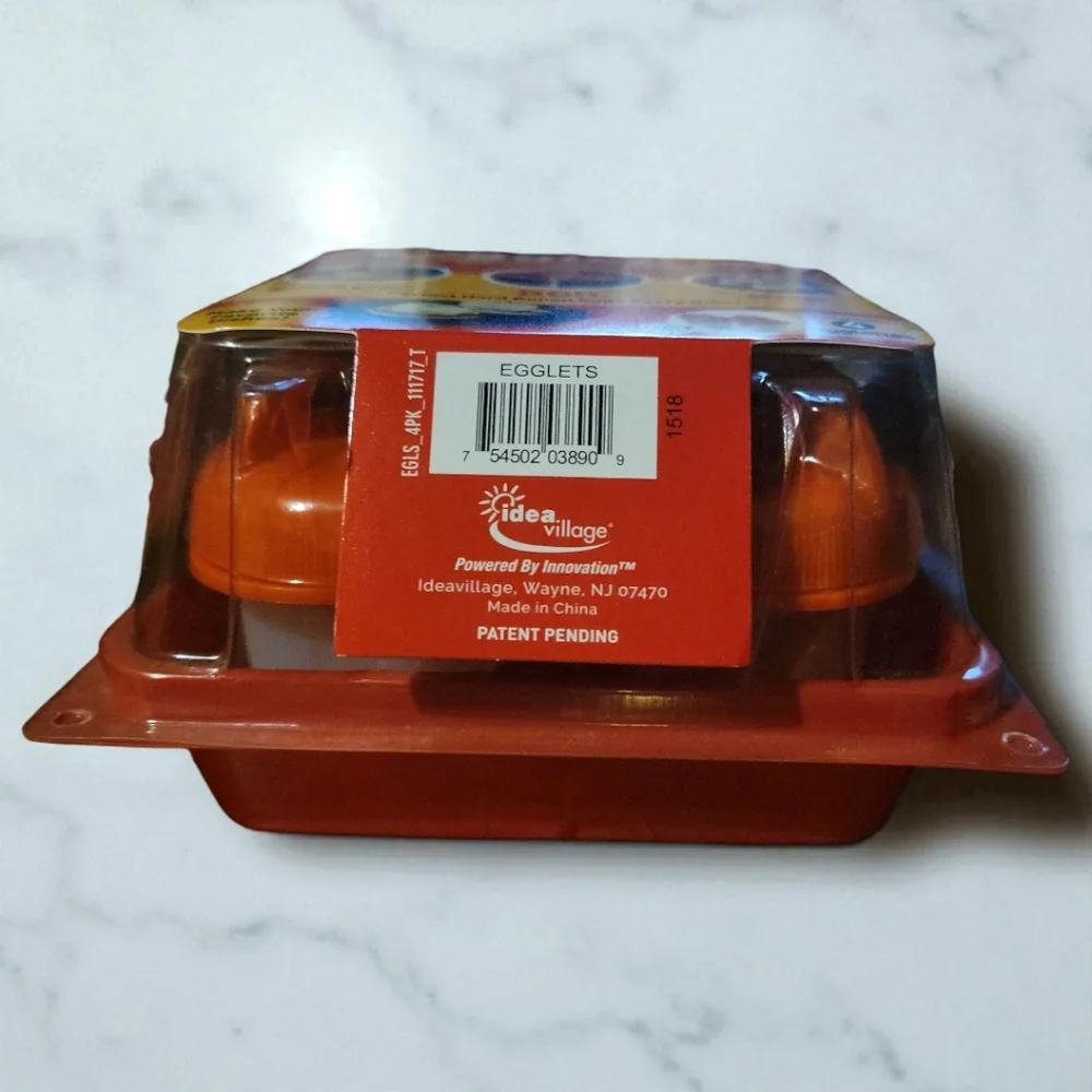 NWT Egglettes Egg Cooker Hard Boiled Eggs Without Shell 4 Egg Cups